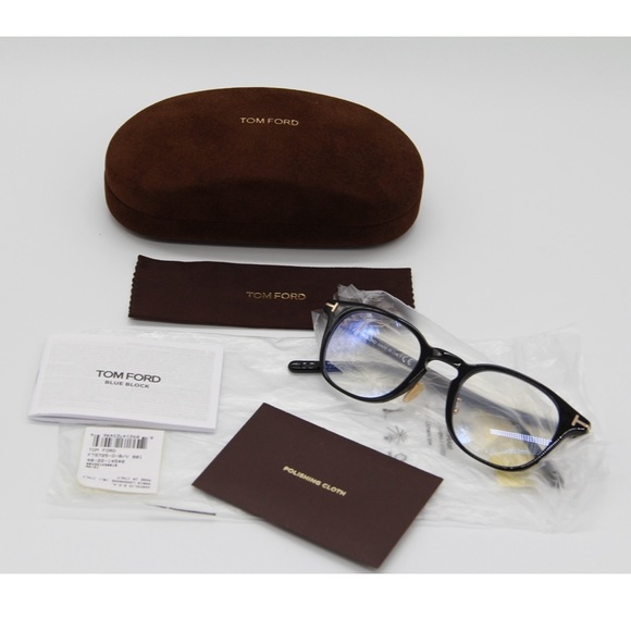 NEW EYEGLASSES TOM FORD TF5725/D/B 001 + AR EYEWEAR TOM FORD FT5725/D/B BLACK - Picture 3 of 12